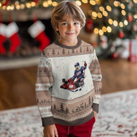 USA Eagle Vs Canada Loon Rivalry Graphic Ugly Christmas Sweater Funny Sports Fan Ice Hockey Game Day Supporter