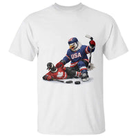 USA Eagle Vs Canada Loon Rivalry Graphic T Shirt Funny Sports Fan Ice Hockey Game Day Supporter