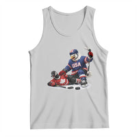 USA Eagle Vs Canada Loon Rivalry Graphic Tank Top Funny Sports Fan Ice Hockey Game Day Supporter