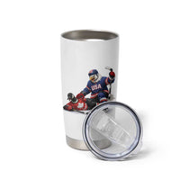 USA Eagle Vs Canada Loon Rivalry Graphic Tumbler Cup Funny Sports Fan Ice Hockey Game Day Supporter