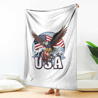 USA 1980 2026 American Eagle vs Canada Loon Throw Blanket Vintage Champs Retro Game Day Hockey Sports Fan