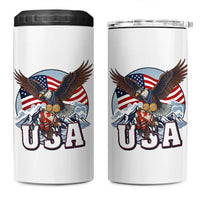 USA 1980 2026 American Eagle vs Canada Loon 4 in 1 Can Cooler Tumbler Vintage Champs Retro Game Day Hockey Sports Fan