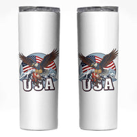 USA 1980 2026 American Eagle vs Canada Loon Skinny Tumbler Vintage Champs Retro Game Day Hockey Sports Fan