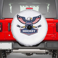 Screaming American Eagle Hockey Pride Graphic Spare Tire Cover Proud USA Ice Sticks Sports Fan