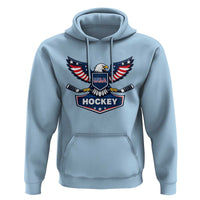 Screaming American Eagle Hockey Pride Graphic Hoodie Proud USA Ice Sticks Sports Fan