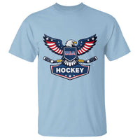 Screaming American Eagle Hockey Pride Graphic T Shirt Proud USA Ice Sticks Sports Fan