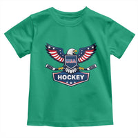 Screaming American Eagle Hockey Pride Graphic Toddler T Shirt Proud USA Ice Sticks Sports Fan