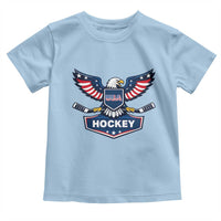 Screaming American Eagle Hockey Pride Graphic Toddler T Shirt Proud USA Ice Sticks Sports Fan