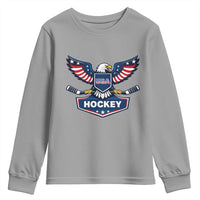 Screaming American Eagle Hockey Pride Graphic Youth Sweatshirt Proud USA Ice Sticks Sports Fan