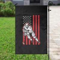 Patriotic American Flag Ice Hockey Player Garden Flag Stars And Stripes Sports Graphic
