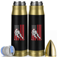 Patriotic American Flag Ice Hockey Player Bullet Tumbler Stars And Stripes Sports Graphic