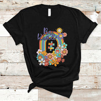 Disabled And Proud Disability Rights Are Human Rights Be Kind Rainbow T Shirt - Wonder Print Shop