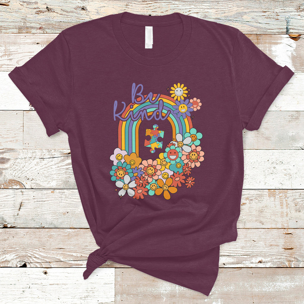 Disabled And Proud Disability Rights Are Human Rights Be Kind Rainbow T Shirt - Wonder Print Shop
