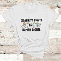 Disability Rights Are Human Rights Disabled Disability Pride Month T Shirt - Wonder Print Shop