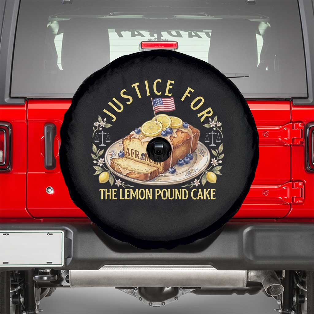 Justice for the Lemon Pound Cake Vintage Spare Tire Cover Funny Viral Meme Dessert Parody Rap Fans