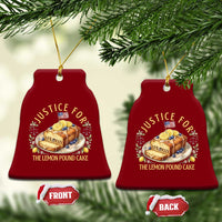 Justice for the Lemon Pound Cake Vintage Ceramic Ornament Funny Viral Meme Dessert Parody Rap Fans