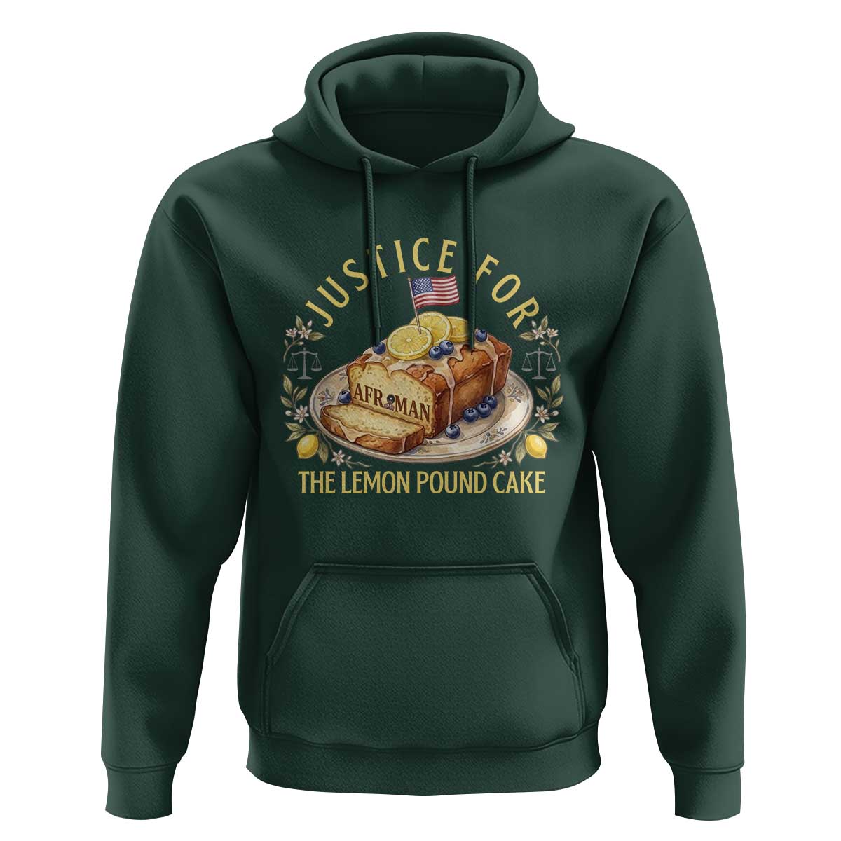 Justice for the Lemon Pound Cake Vintage Hoodie Funny Viral Meme Dessert Parody Rap Fans
