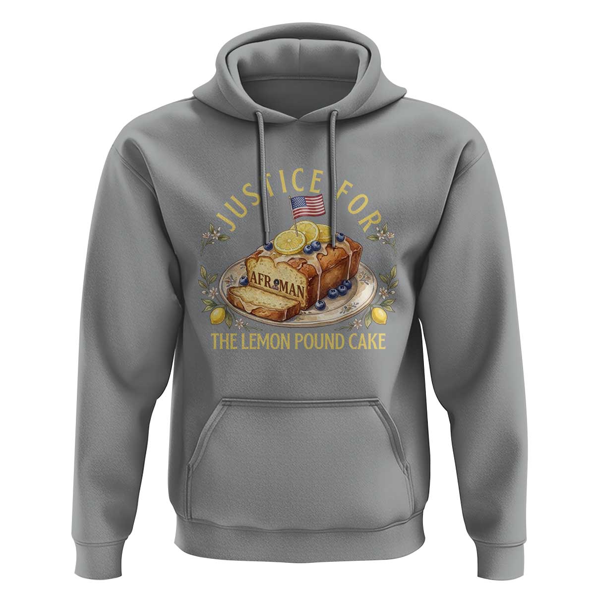 Justice for the Lemon Pound Cake Vintage Hoodie Funny Viral Meme Dessert Parody Rap Fans