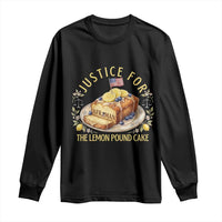Justice for the Lemon Pound Cake Vintage Long Sleeve Shirt Funny Viral Meme Dessert Parody Rap Fans