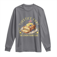 Justice for the Lemon Pound Cake Vintage Long Sleeve Shirt Funny Viral Meme Dessert Parody Rap Fans