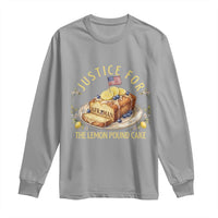 Justice for the Lemon Pound Cake Vintage Long Sleeve Shirt Funny Viral Meme Dessert Parody Rap Fans