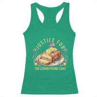 Justice for the Lemon Pound Cake Vintage Racerback Tank Top Funny Viral Meme Dessert Parody Rap Fans