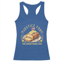 Justice for the Lemon Pound Cake Vintage Racerback Tank Top Funny Viral Meme Dessert Parody Rap Fans