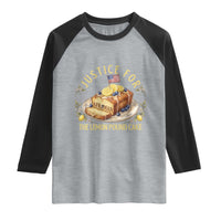 Justice for the Lemon Pound Cake Vintage Raglan Shirt Funny Viral Meme Dessert Parody Rap Fans