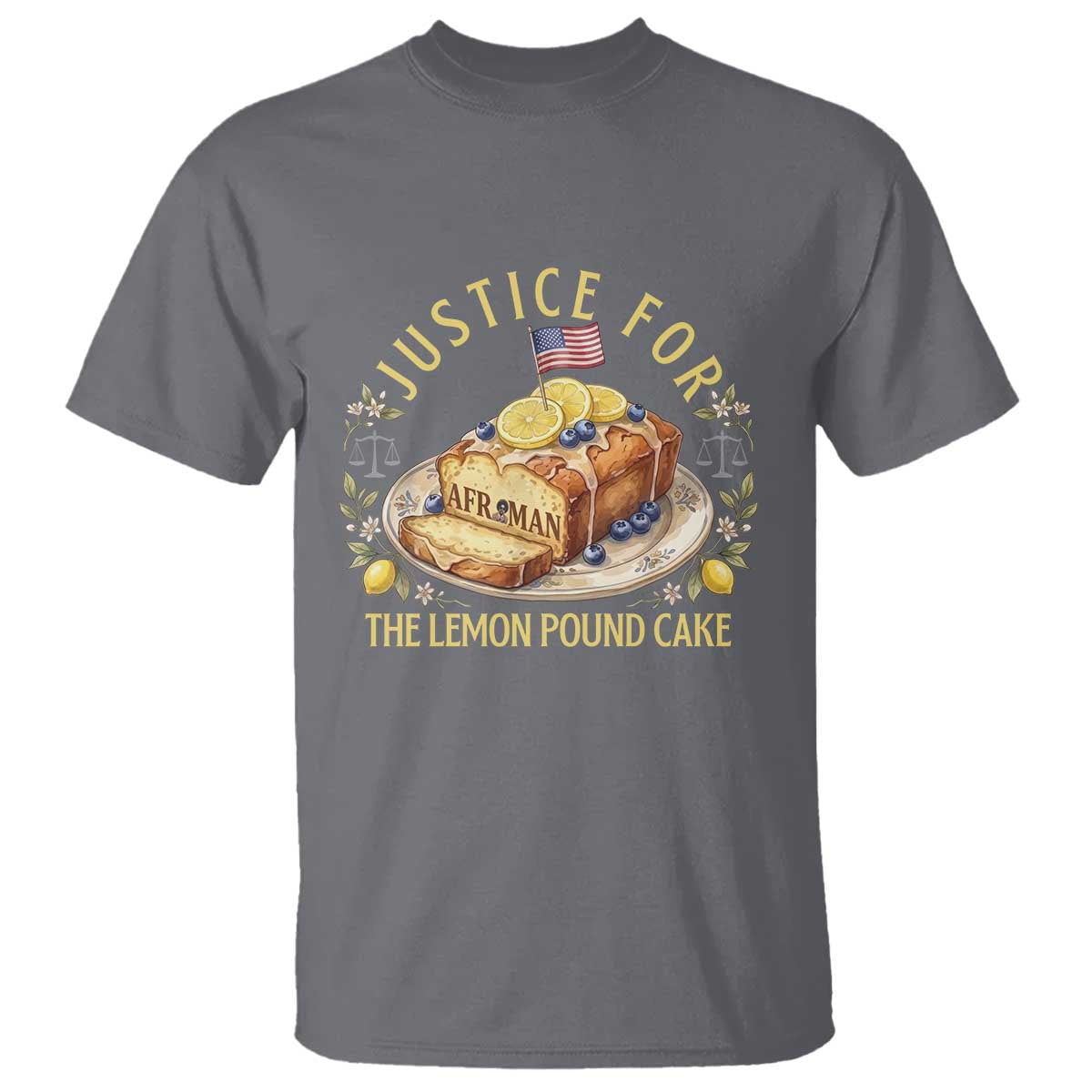 Justice for the Lemon Pound Cake Vintage T Shirt Funny Viral Meme Dessert Parody Rap Fans