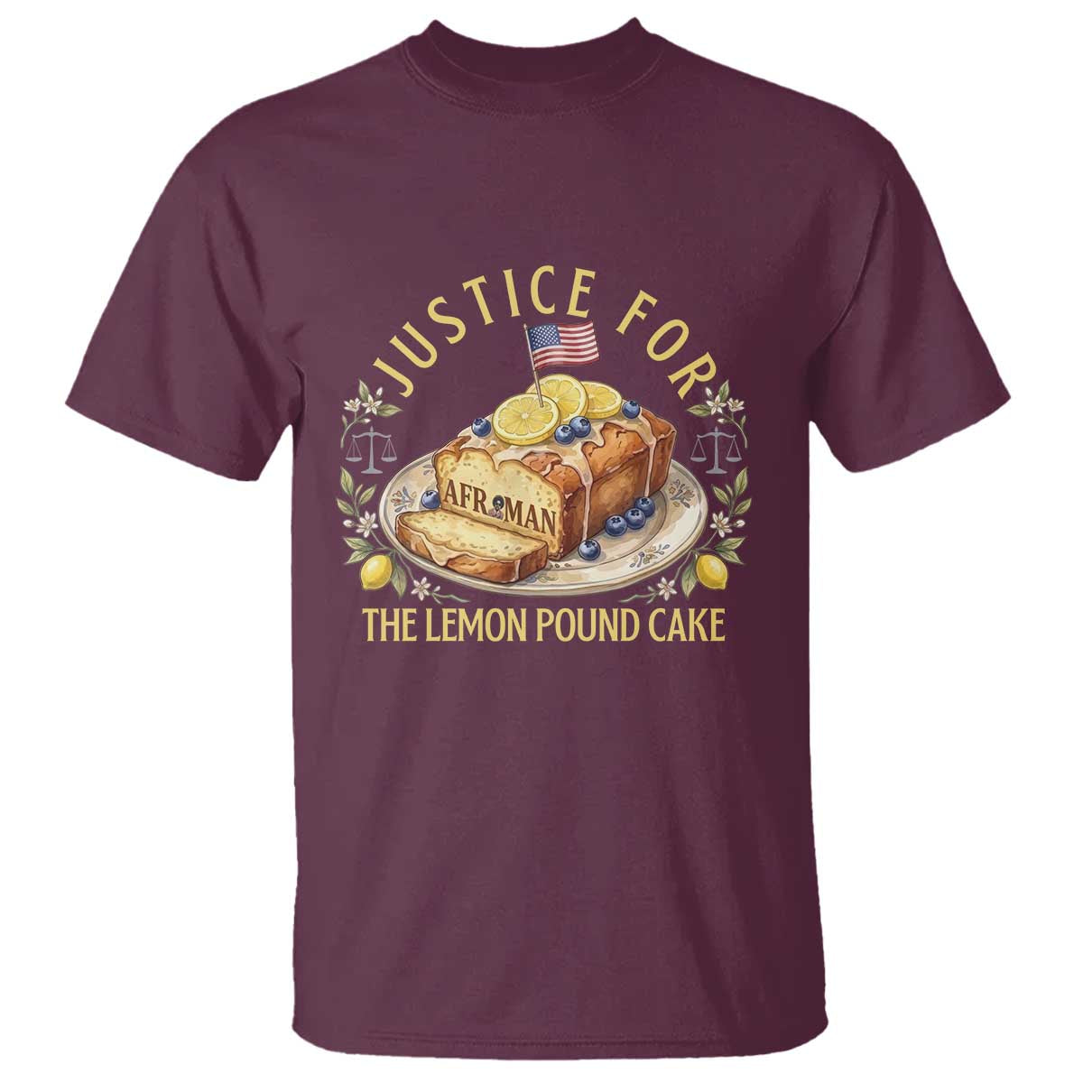 Justice for the Lemon Pound Cake Vintage T Shirt Funny Viral Meme Dessert Parody Rap Fans
