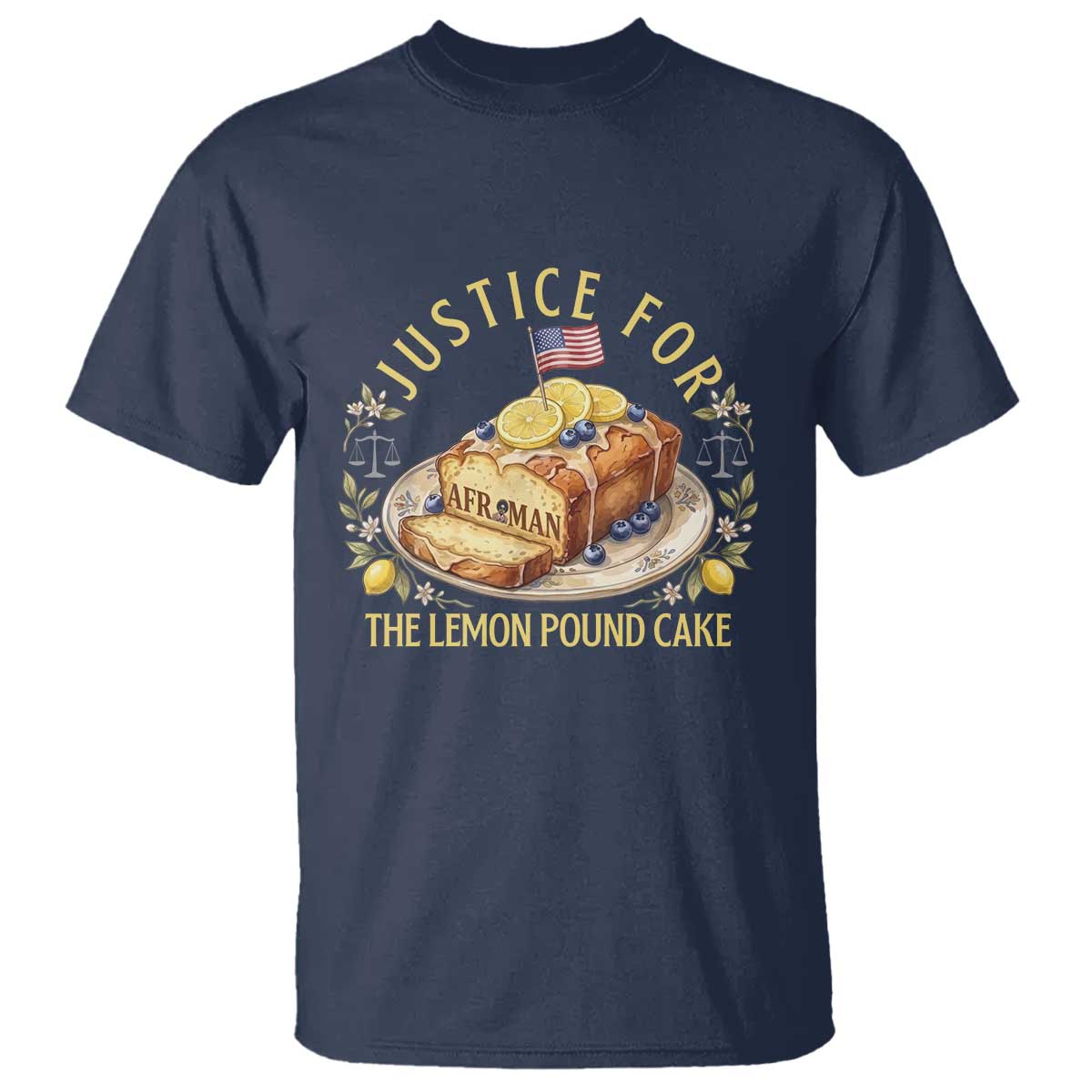 Justice for the Lemon Pound Cake Vintage T Shirt Funny Viral Meme Dessert Parody Rap Fans