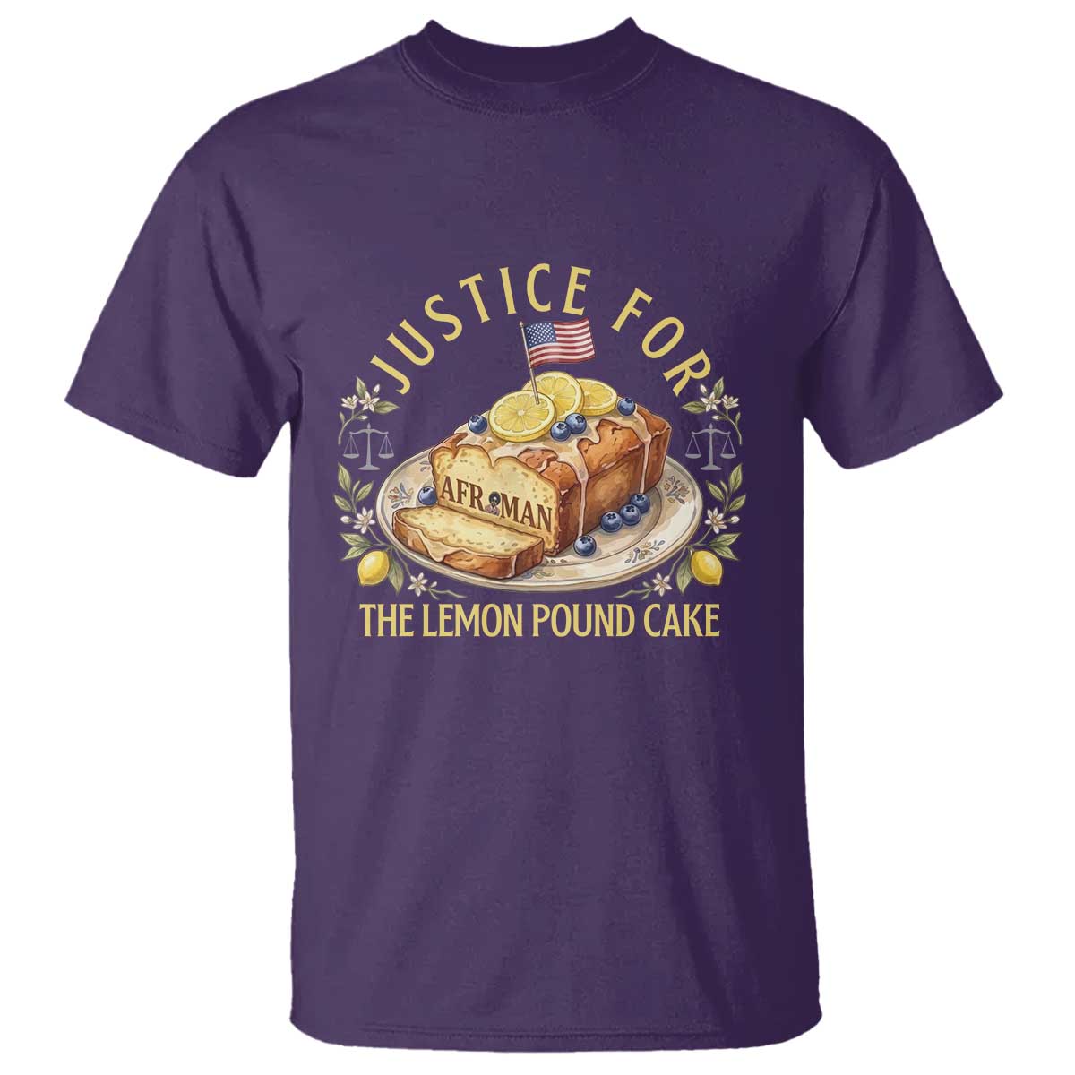 Justice for the Lemon Pound Cake Vintage T Shirt Funny Viral Meme Dessert Parody Rap Fans
