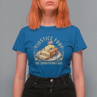 Justice for the Lemon Pound Cake Vintage T Shirt For Women Funny Viral Meme Dessert Parody Rap Fans