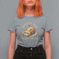 Justice for the Lemon Pound Cake Vintage T Shirt For Women Funny Viral Meme Dessert Parody Rap Fans