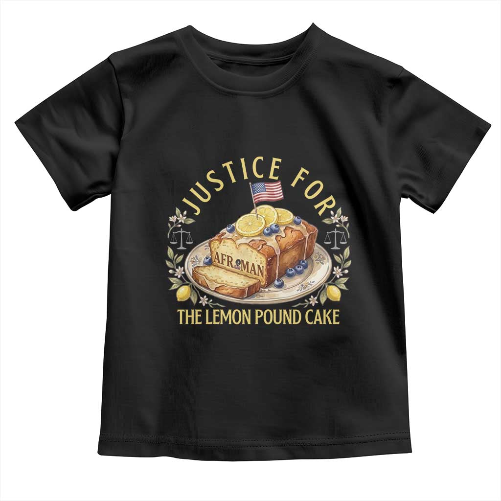 Justice for the Lemon Pound Cake Vintage Toddler T Shirt Funny Viral Meme Dessert Parody Rap Fans