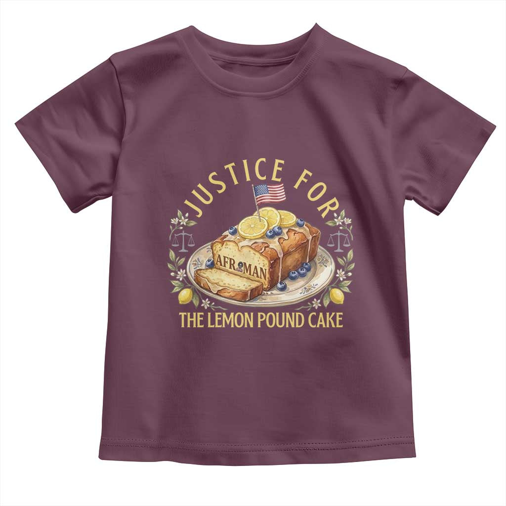 Justice for the Lemon Pound Cake Vintage Toddler T Shirt Funny Viral Meme Dessert Parody Rap Fans