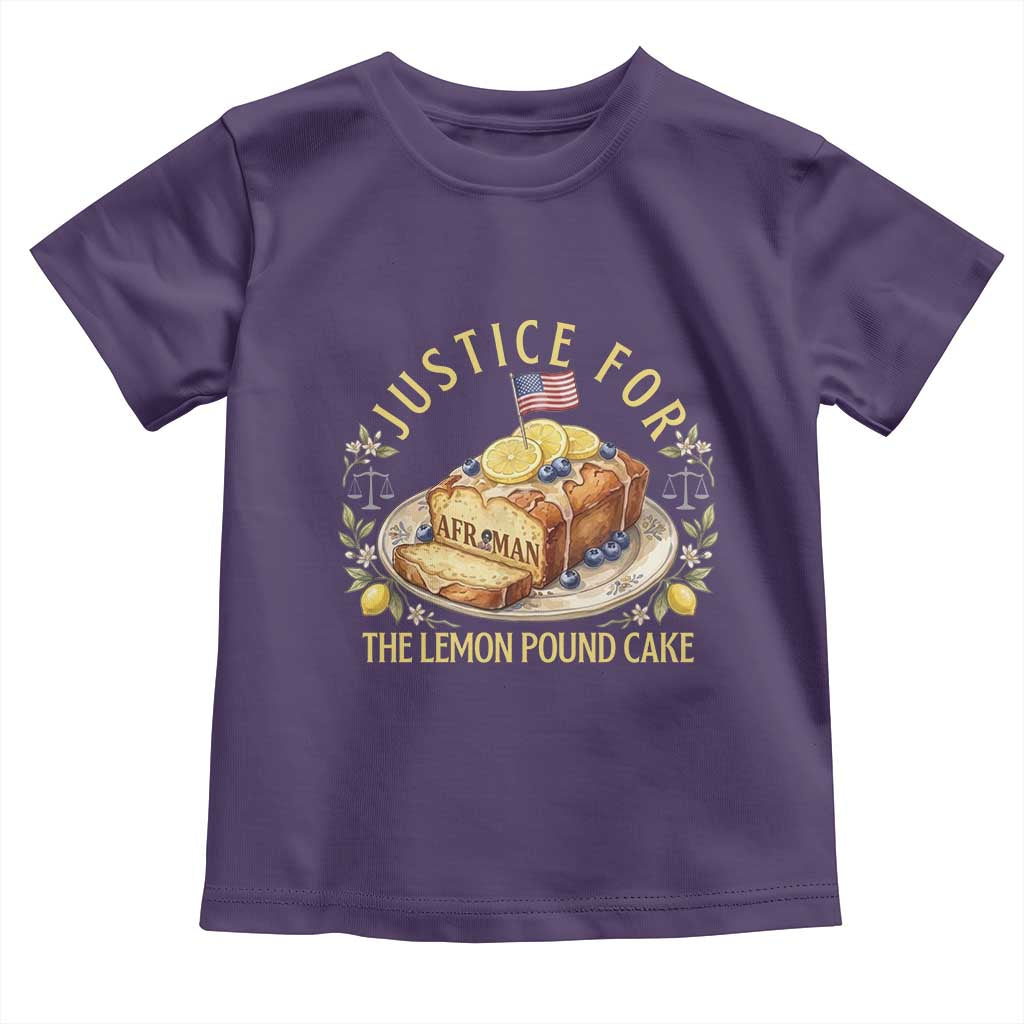 Justice for the Lemon Pound Cake Vintage Toddler T Shirt Funny Viral Meme Dessert Parody Rap Fans