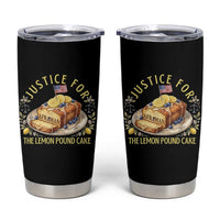 Justice for the Lemon Pound Cake Vintage Tumbler Cup Funny Viral Meme Dessert Parody Rap Fans