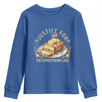 Justice for the Lemon Pound Cake Vintage Youth Sweatshirt Funny Viral Meme Dessert Parody Rap Fans