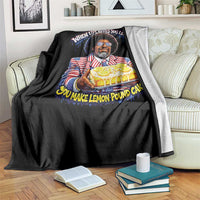 When Life Gives You Lemons Make Lemon Pound Cake Funny Meme Throw Blanket Viral Hip Hop Humor Parody for Rap Fans