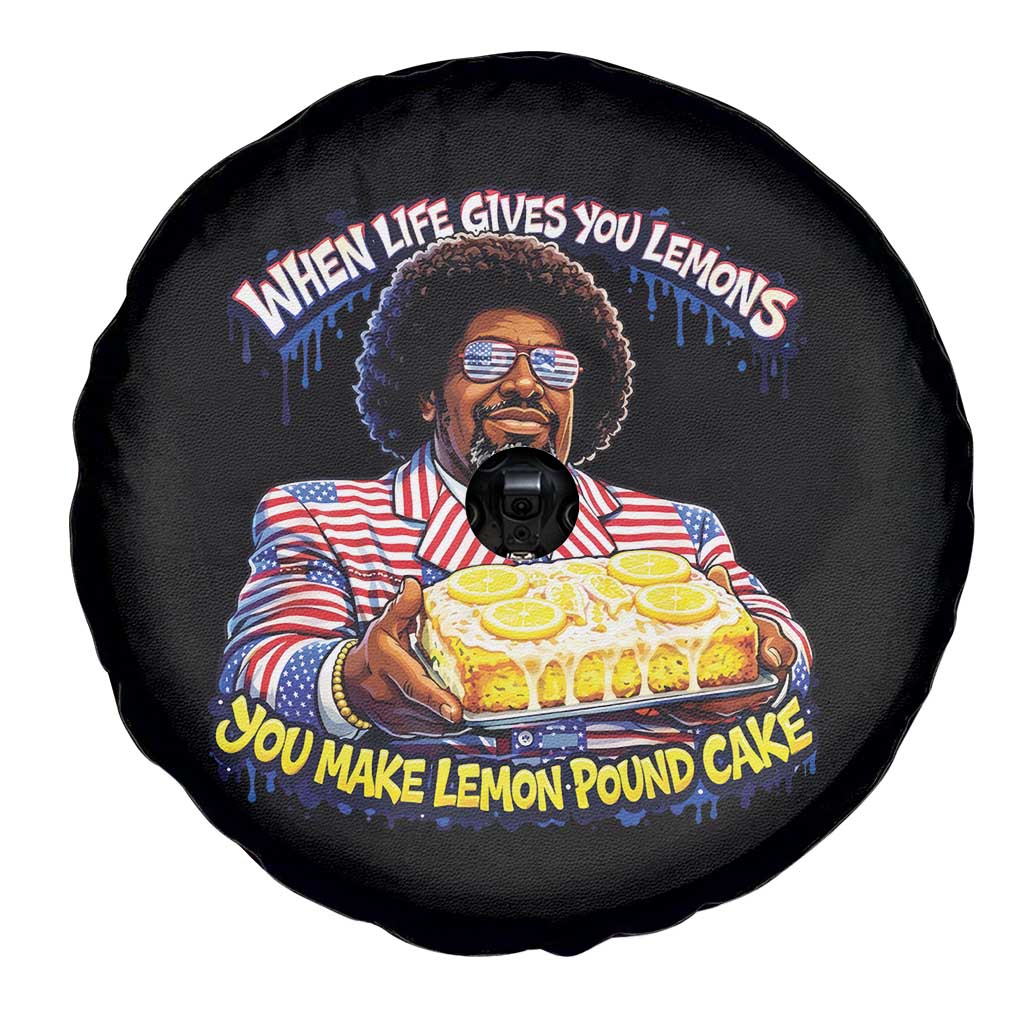 When Life Gives You Lemons Make Lemon Pound Cake Funny Meme Spare Tire Cover Viral Hip Hop Humor Parody for Rap Fans
