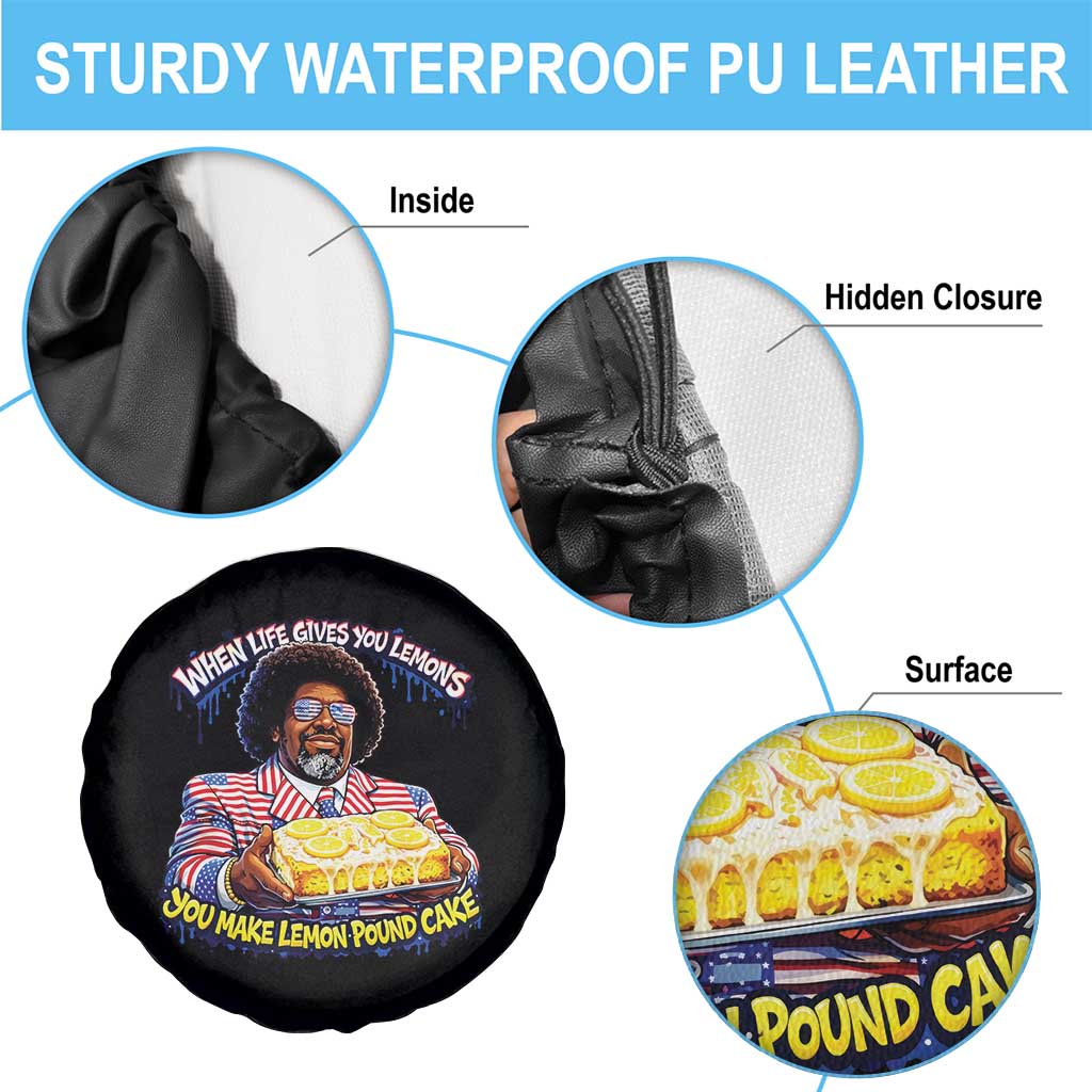 When Life Gives You Lemons Make Lemon Pound Cake Funny Meme Spare Tire Cover Viral Hip Hop Humor Parody for Rap Fans