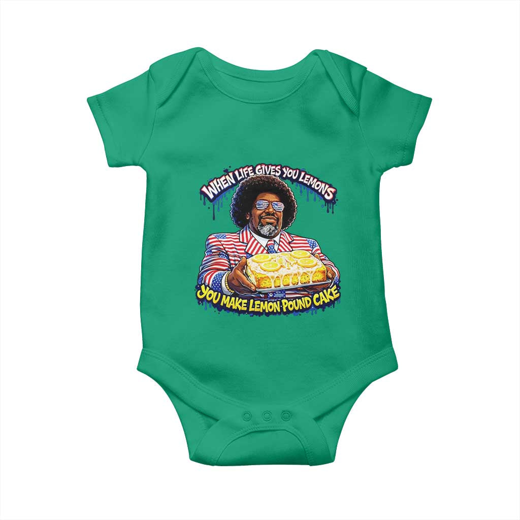 When Life Gives You Lemons Make Lemon Pound Cake Funny Meme Baby Onesie Viral Hip Hop Humor Parody for Rap Fans