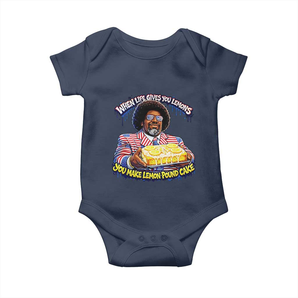 When Life Gives You Lemons Make Lemon Pound Cake Funny Meme Baby Onesie Viral Hip Hop Humor Parody for Rap Fans