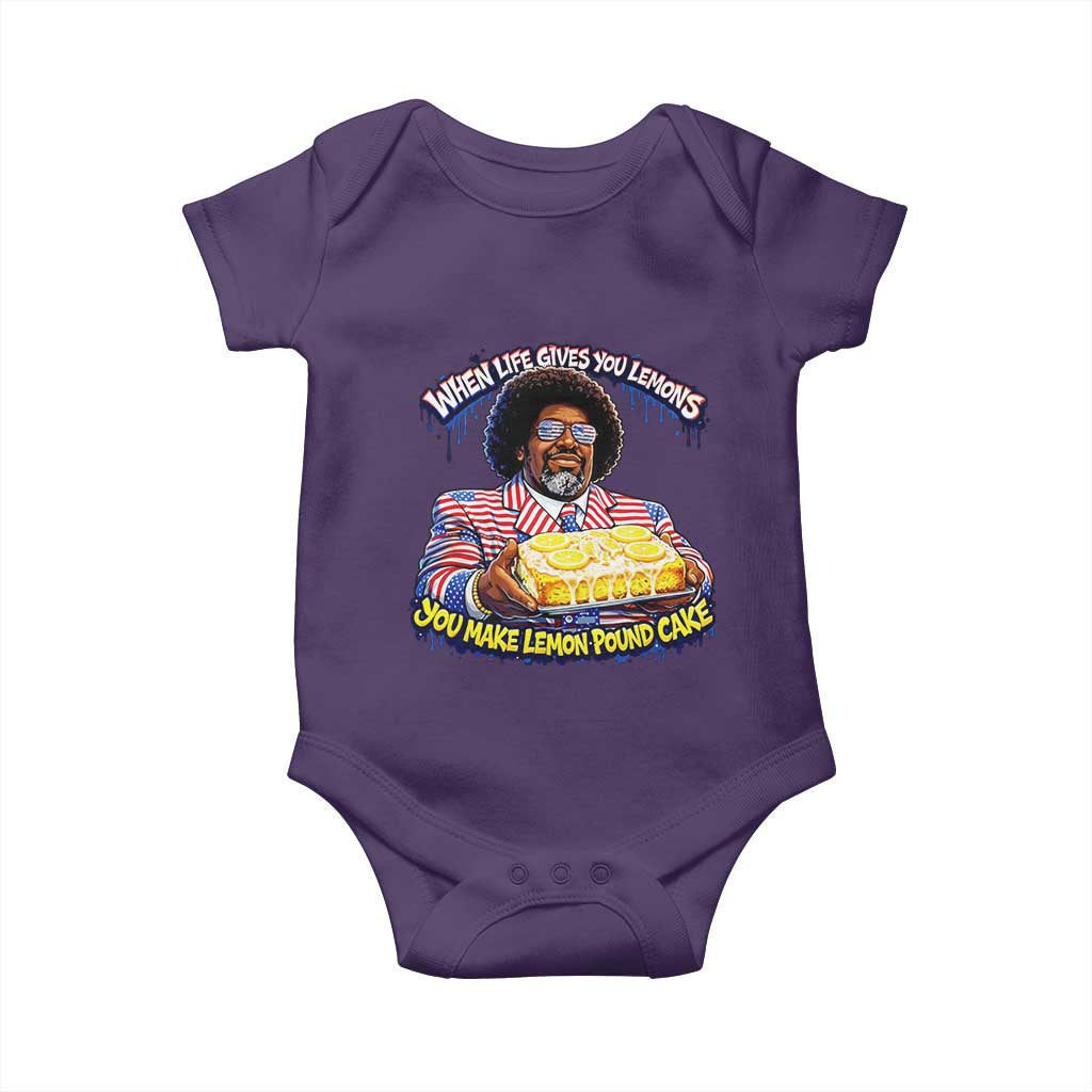 When Life Gives You Lemons Make Lemon Pound Cake Funny Meme Baby Onesie Viral Hip Hop Humor Parody for Rap Fans
