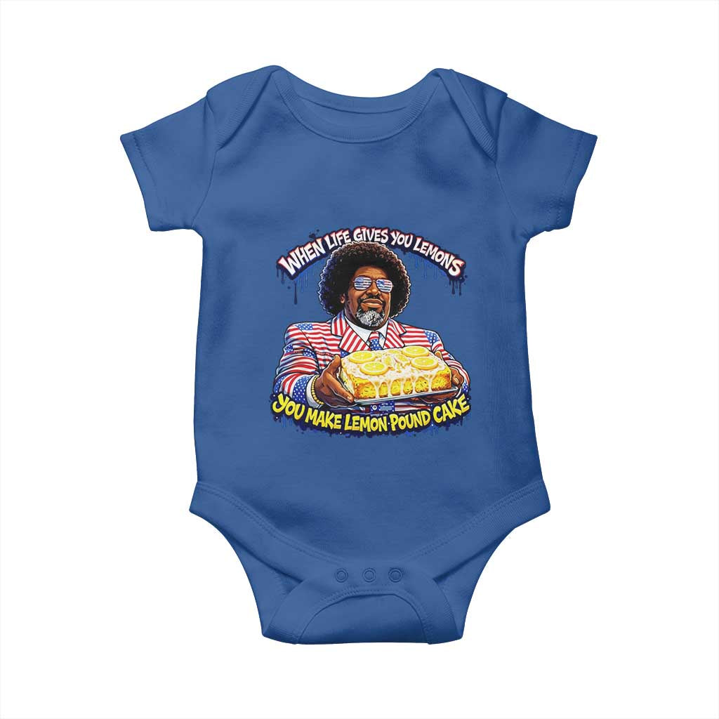 When Life Gives You Lemons Make Lemon Pound Cake Funny Meme Baby Onesie Viral Hip Hop Humor Parody for Rap Fans
