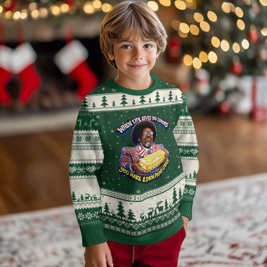 When Life Gives You Lemons Make Lemon Pound Cake Funny Meme Ugly Christmas Sweater Viral Hip Hop Humor Parody for Rap Fans