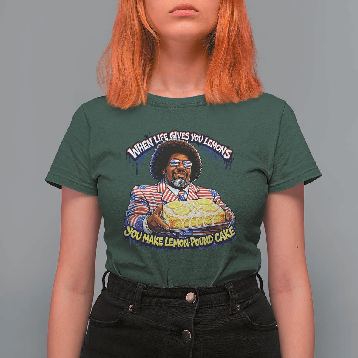When Life Gives You Lemons Make Lemon Pound Cake Funny Meme T Shirt For Women Viral Hip Hop Humor Parody for Rap Fans