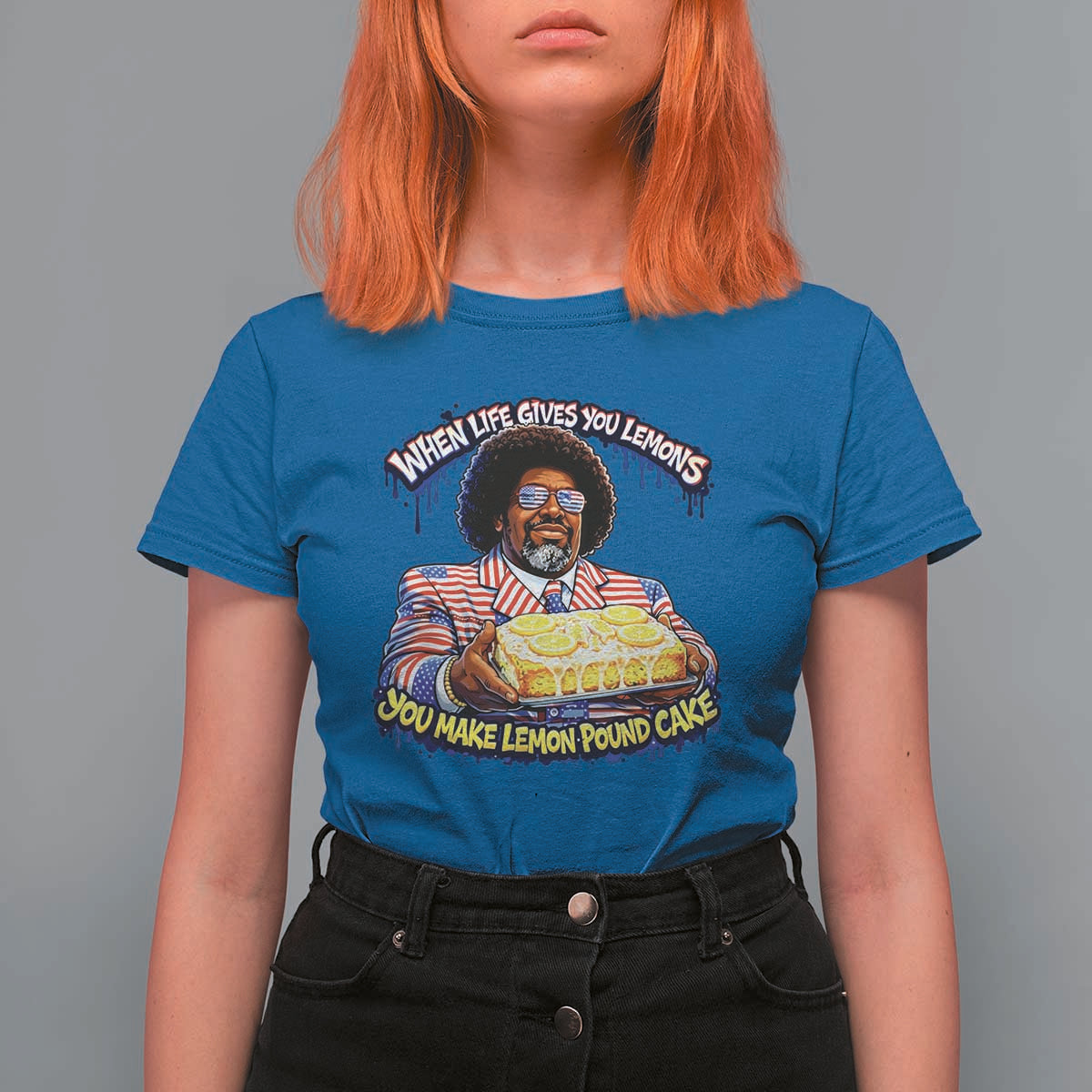 When Life Gives You Lemons Make Lemon Pound Cake Funny Meme T Shirt For Women Viral Hip Hop Humor Parody for Rap Fans