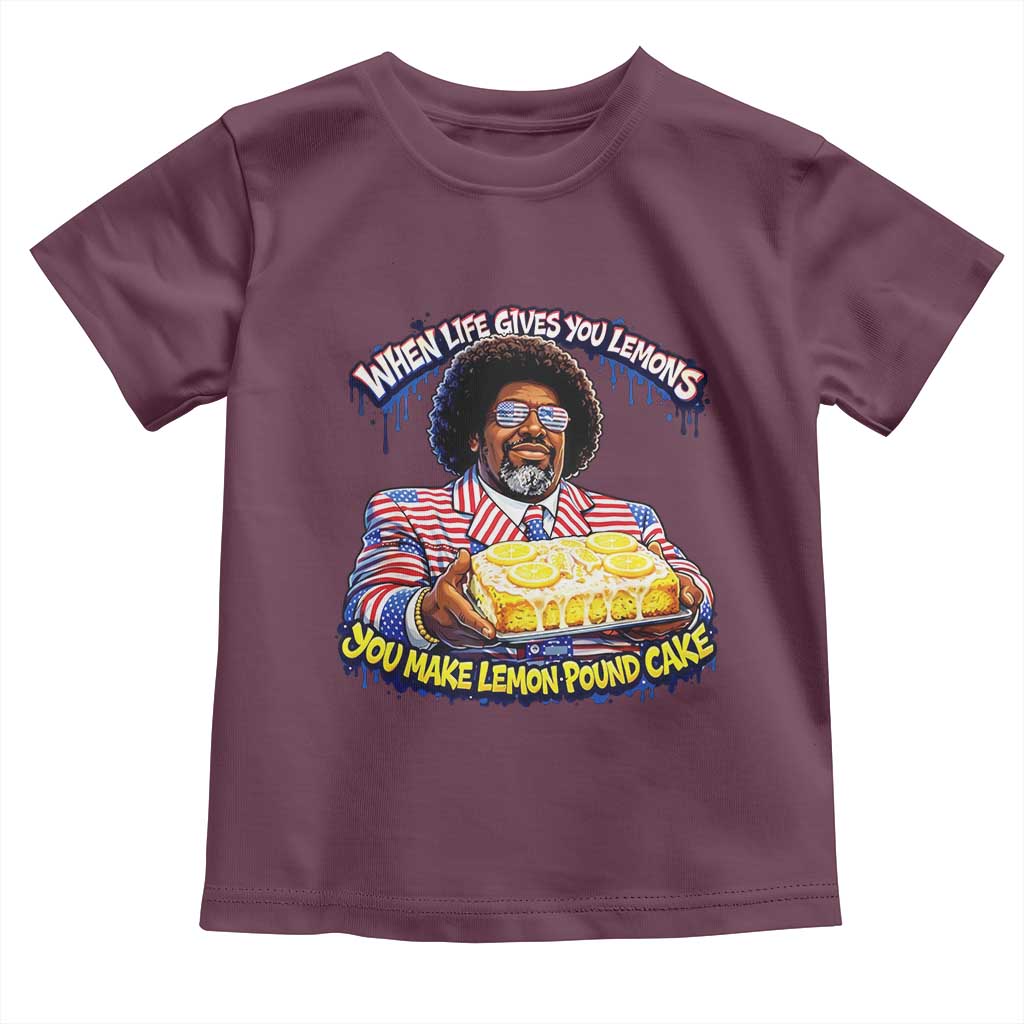 When Life Gives You Lemons Make Lemon Pound Cake Funny Meme Toddler T Shirt Viral Hip Hop Humor Parody for Rap Fans